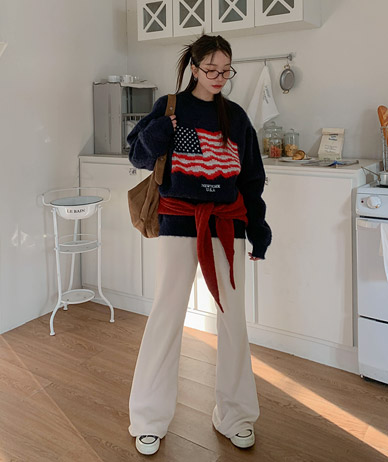 ソートヤンギモゴルジブーツカットバンディングパンツ