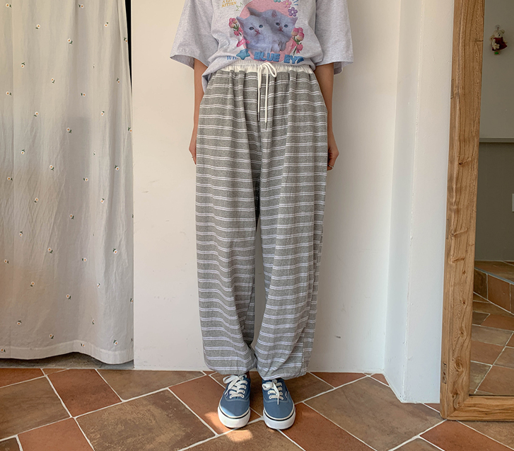 ピクミダンガラバンディングジョーガーパンツ