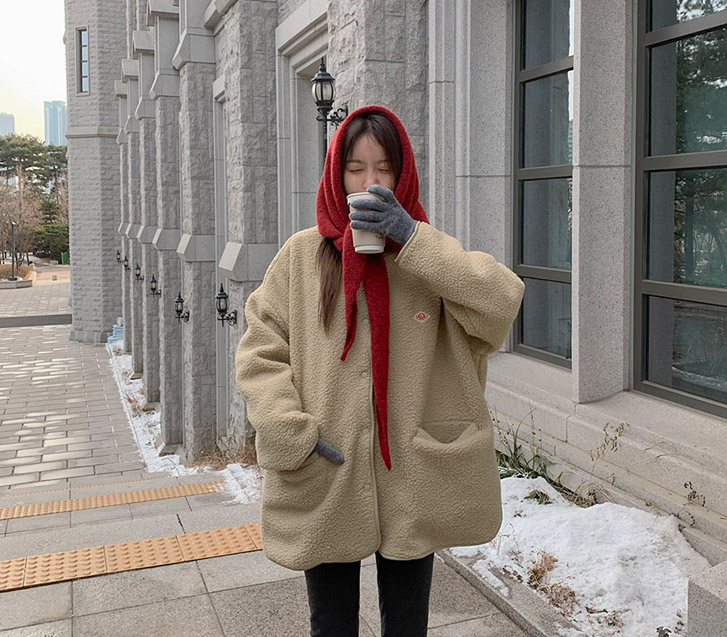 パスカルパッチカラー無しフリースジャケット