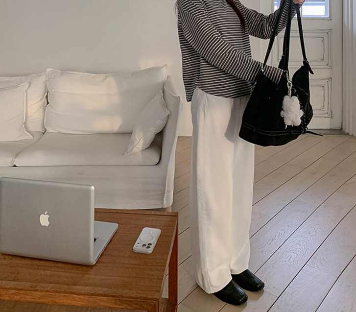 モデンコーデュロイバギーワイドパンツ