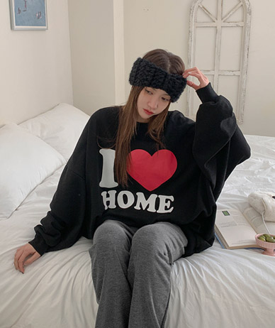 ラブホーム汚染オーバーフィットトレーナー