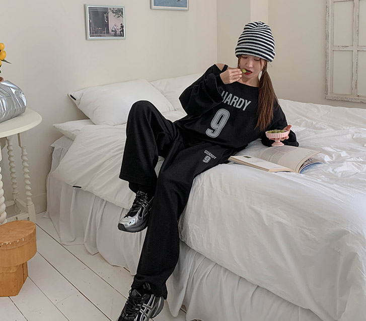 ガード汚染オフショルダートレーナートレーニングセット