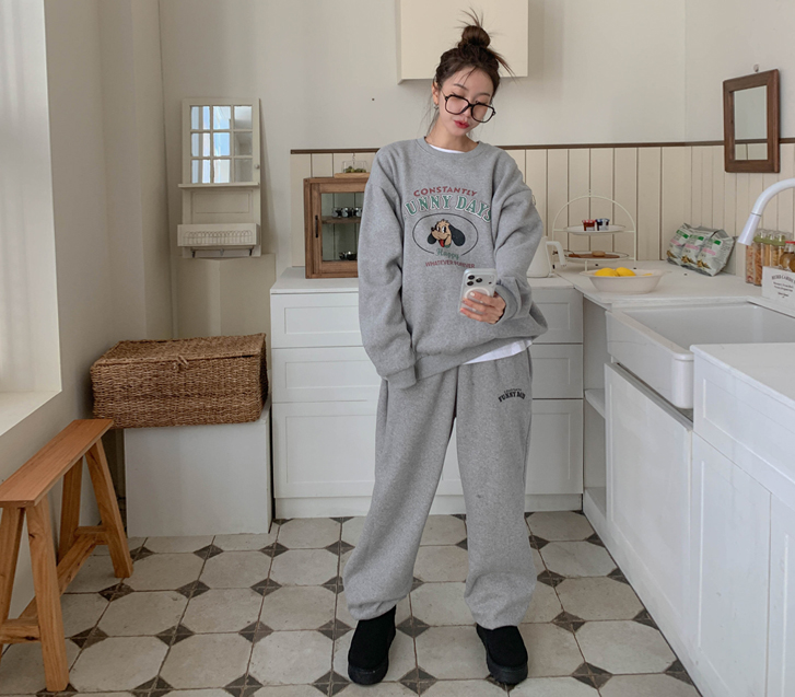 パッピー汚染トレーナージョーガー羊毛のトレーニングセット