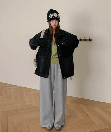 モリステッチポケットオーバーフィットデニムジャケット