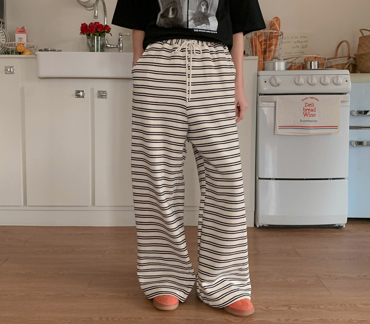 クロー配色 ダンガラワイドトレーニングパンツ