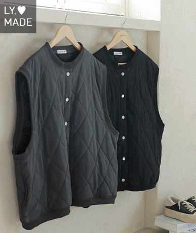 [企画セール30%]エムケシリコンウォッシュクオルティングパディングベスト