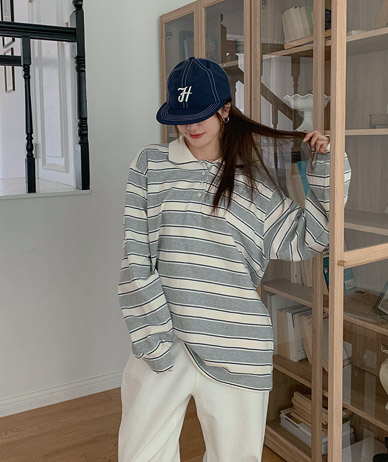 バナダンガラカラー長袖ロングTシャツ