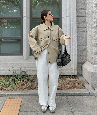 カバンコットンパッチポケットジャケット