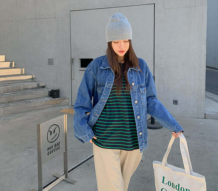 マークデニムジャケット