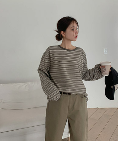 モノダンガラ配色 長袖Tシャツ