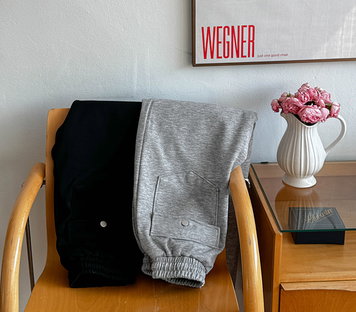 ヌークツポケットピンタックワイドトレーニングパンツ（ショット/ロングver）