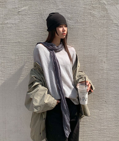 ベロリンクルスカーフ