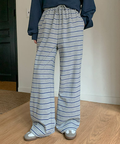 アスタダンガラ配色ワイドトレーニングパンツ