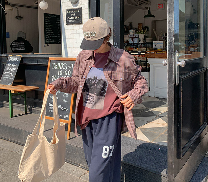 【男女共用】ポイエッセンシャルチェックシャツシャツ