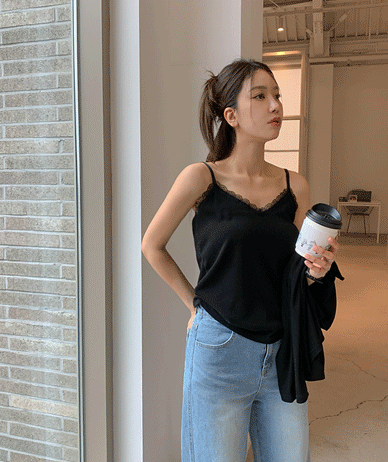 ルルレース袖なしカーディガンセット