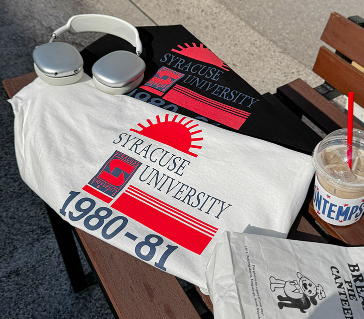 NYサンプリンティング半そでTシャツ