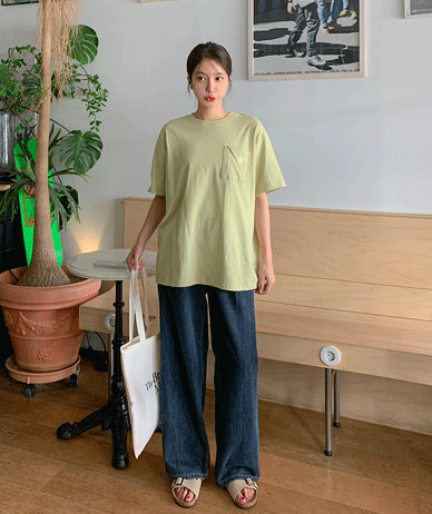 ノーマルナ塩ポケット半そでTシャツ