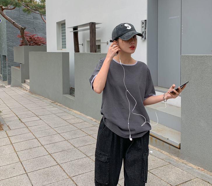 シャインダンガラ配色半そでティーシャツ