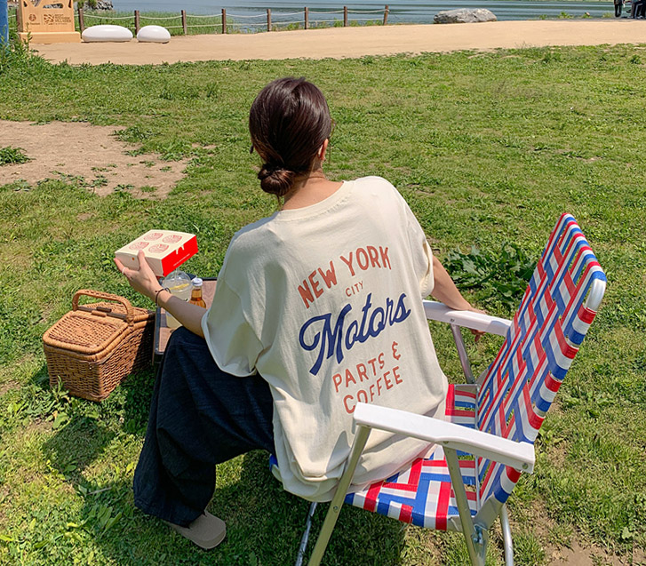 [男女共用]モーターレタリングナ塩オーバーフィット