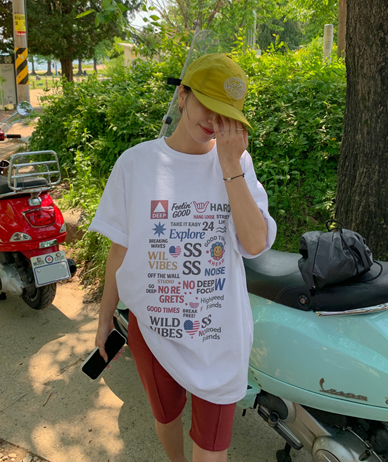 [男女共用] フィリングナ塩半そで ロングTシャツ