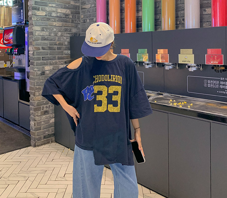 ヴェロー33 ナソルショルダートイム アンバル 半そで ロングTシャツ