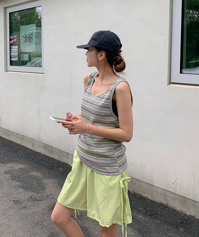 カンダンガラ配色 ゴルジ 袖なし