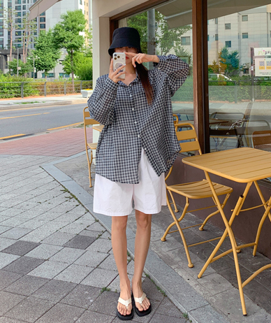 ベリーチェックシャツシャツ