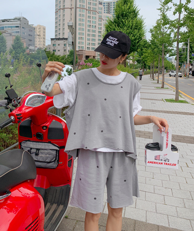 トットピグメントベストハーフパントレーニングセット