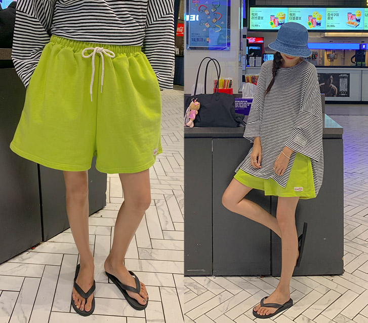 チキンラベリーパッチバンディングジュリーハーフパン