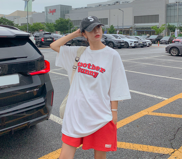 [男女共用]レビット捺染ピグメント半そでロングTシャツ