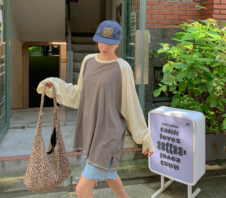 エンジェルラグラン長袖ロングTシャツ