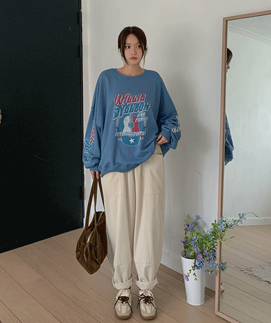 オーティコーデュロイポケット切開バンディング排気パンツ